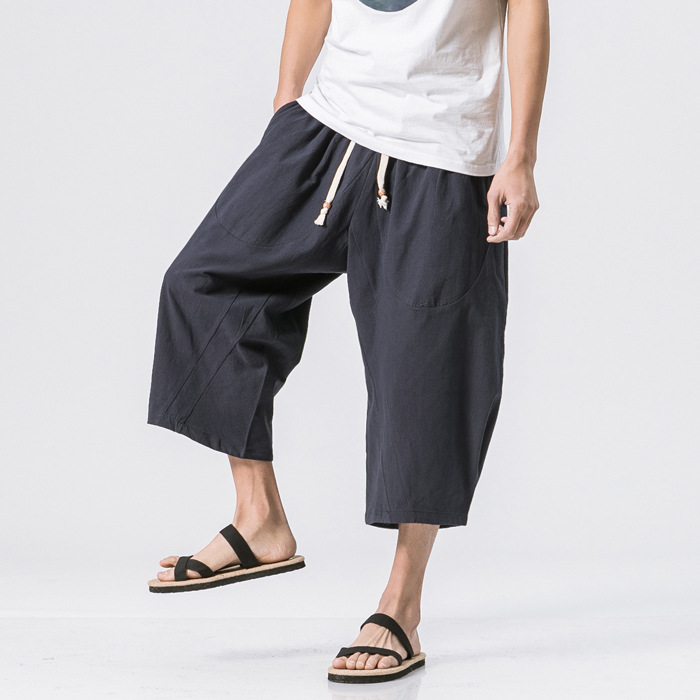 Ethnic Fashion Men - Men's Summer New Style Loose Solid
