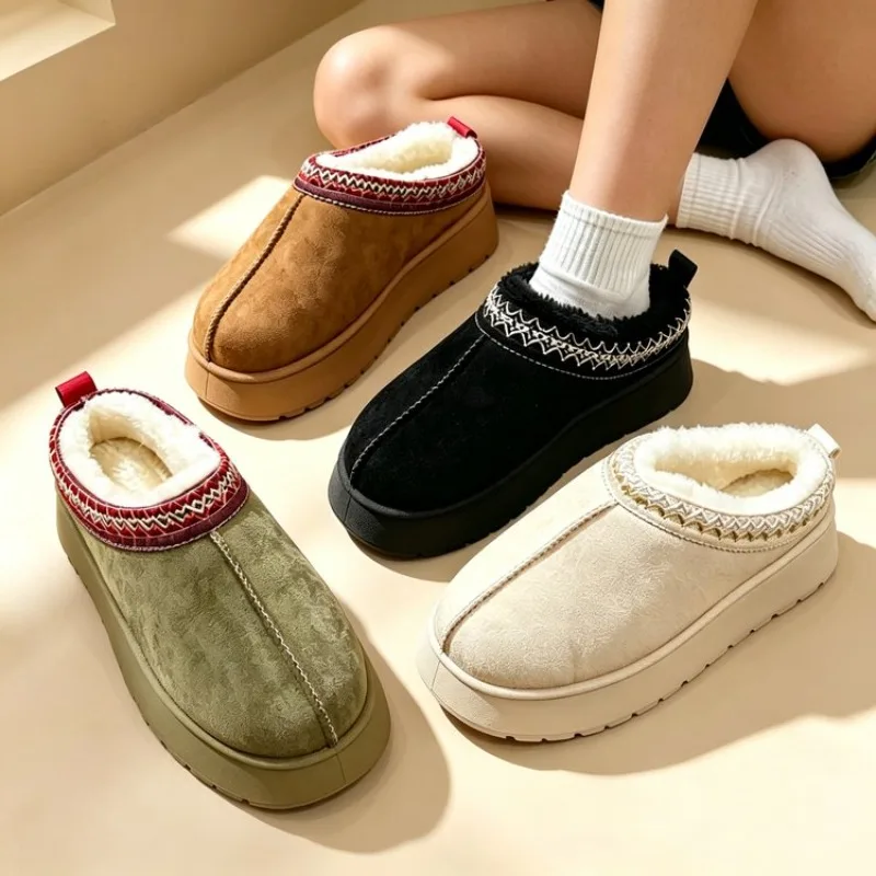 Ethnic Fashion - New Fashion Fluffy Platform Slippers for