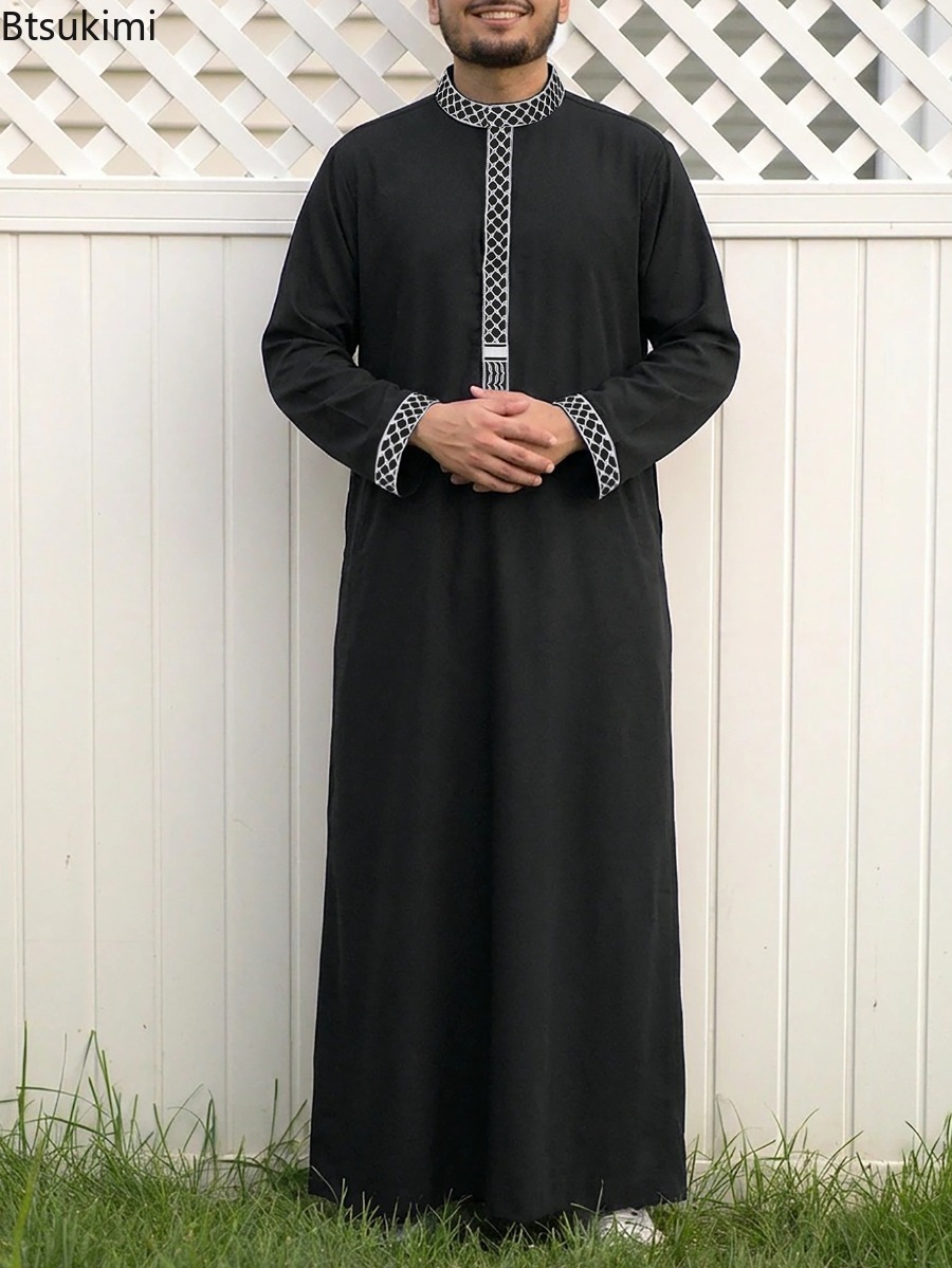 Ethnic Fashion Men - Moroccan Men Jubba Thobe Ethnic Style