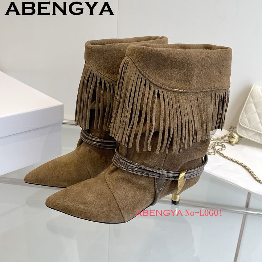 Suede Leather Edge Tassel Desi - огляд і ціна Ethnic Fashion