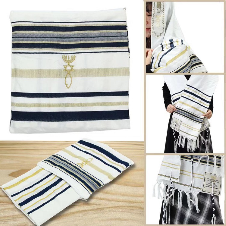 Jewish Tallit Israeli Prayer S - огляд і ціна Ethnic Fashion Men