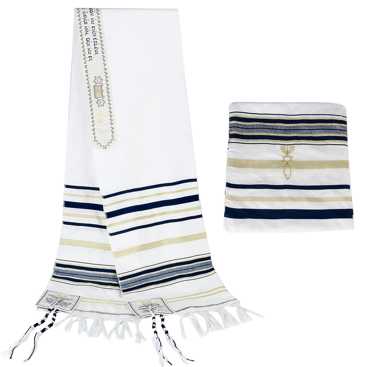 Jewish Tallit Israeli Prayer S - огляд і ціна Ethnic Fashion Men