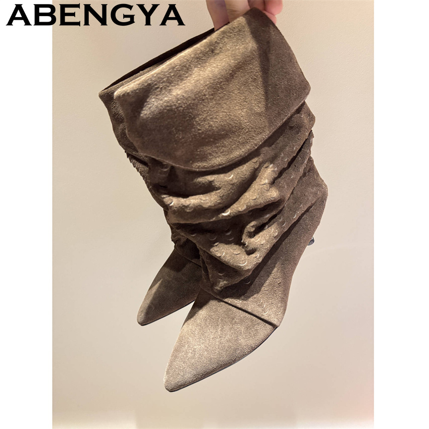 Women's Mid Calf Short Boots 2 - огляд і ціна Ethnic Fashion