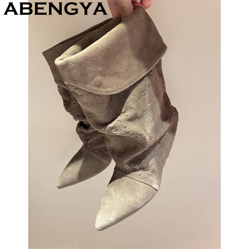 Women's Mid Calf Short Boots 2 - огляд і ціна Ethnic Fashion
