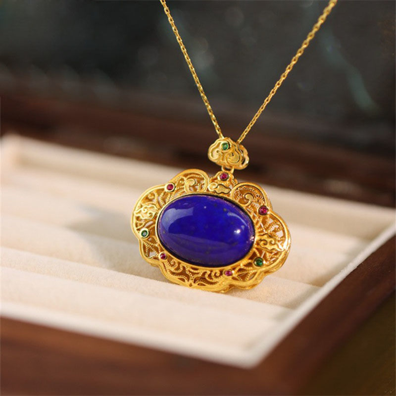 Classical lapis lazuli necklac - огляд і ціна Ethnic Fashion Wear