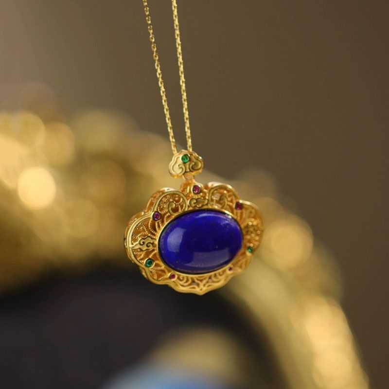 Classical lapis lazuli necklac - огляд і ціна Ethnic Fashion Wear