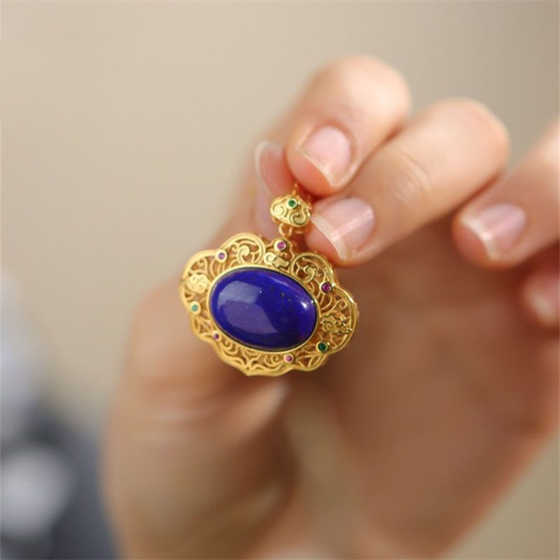 Classical lapis lazuli necklac - огляд і ціна Ethnic Fashion Wear