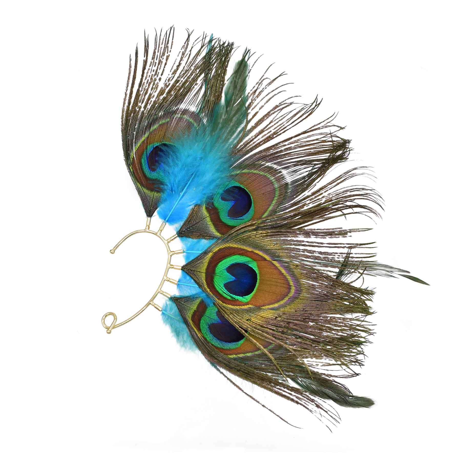 Peacock Feathers Women Ear Cuf - огляд і ціна Ethnic Indian Fashion