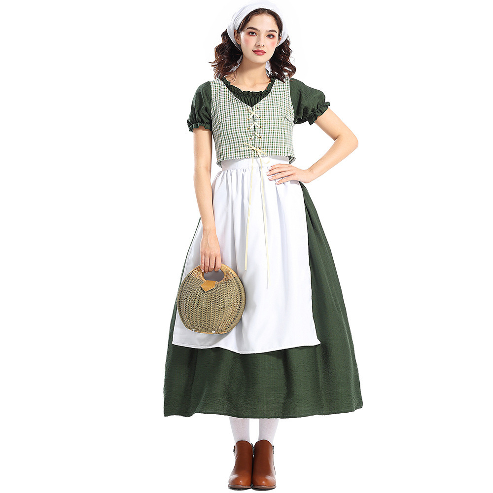 Halloween Pioneer Costume Gree - огляд і ціна Ethnic Wear