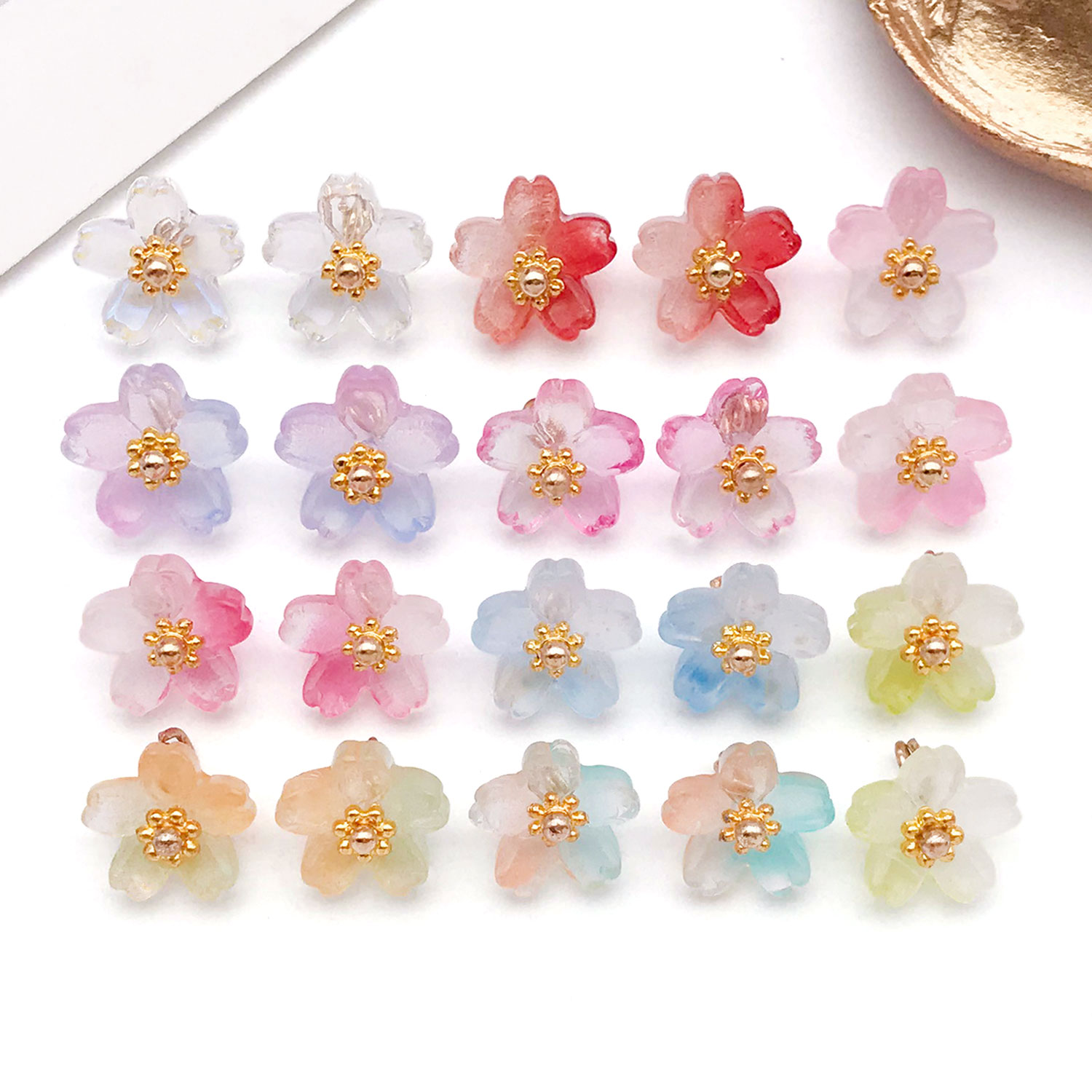 10/20pcs Vibrant Glass Cherry  - огляд і ціна Ethnic Fashion Wear